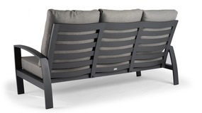 Valencia Lounge Bench 3-Seater Charcoal - afbeelding 2