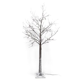 Berkenboom LED Classic warm H 130 cm Incl. 4 grondpennen Bruin - afbeelding 3