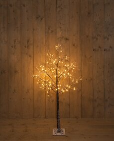 Berkenboom LED Classic warm H 130 cm Incl. 4 grondpennen Bruin - afbeelding 2