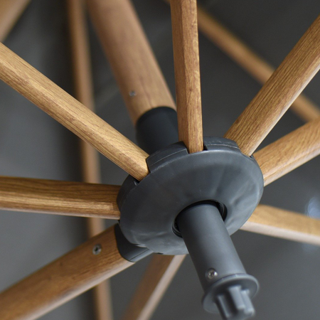 Azzurro 200 x 300 cm. Woodlook frame - Charcoal - afbeelding 2