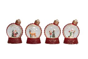 Bal met glitterwater D13cm LED - afbeelding 2