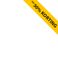 Banner - korting - Geel - tot 50% korting