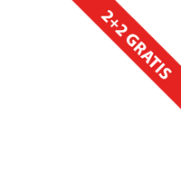 Banner - korting - rood - 2+2 gratis