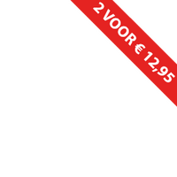 Banner - korting - rood - 2 voor 12,95