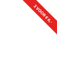 Banner - korting - rood - 3 voor € 6