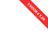 Banner - korting - rood - 3 Voor € 7,50