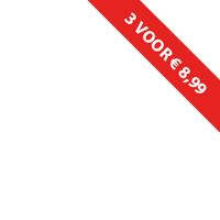Banner - korting - rood - 3 Voor € 8,99