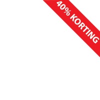 Banner - Korting - Rood - 40