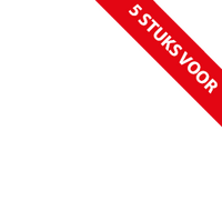 Banner - korting - rood - 5 STUKS VOOR