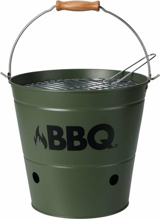 BBQ EMMER DIA 26CM OLIJF GROEN