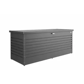 Biohort kussenbox 200cm donkergrijs metallic
