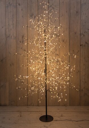 Boom LED met Flash effect Classic warm H180 cm zwart - afbeelding 2
