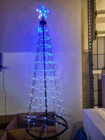 Boom 150cm 178 LED RGB zwart fram - afbeelding 2