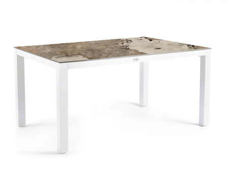 Briga Dining Table Dekton Khalo 180 x 100 cm Creme White