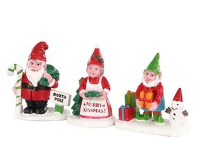 Christmas garden gnomes