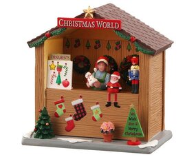 Christmas world booth. b/o 3v