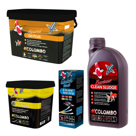 Colombo waterverbeteraars + test strips, vanaf