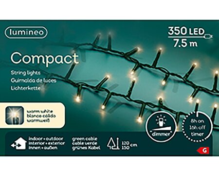 Compact LED lights Warm wit (750cm) - afbeelding 1