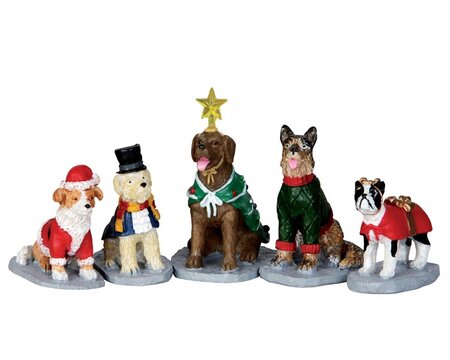COSTUMED CANINES, SET OF 5