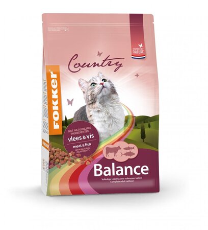FOKKER Country bal kat vlees/vis 2.5kg