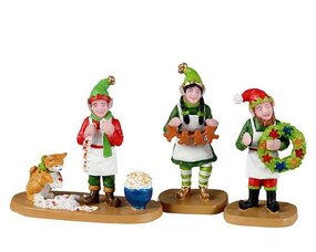 CRAFTY ELVES, SET OF 3