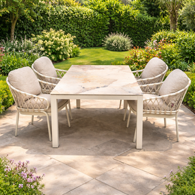 Diningset Briga Natal Creme wit