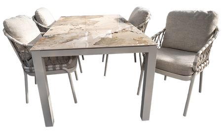 Diningset Briga Natal creme wit - afbeelding 1