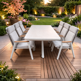 Diningset London Sky Cream