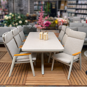 Diningset London Skye (cream) - afbeelding 3