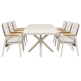 Diningset Pinerolo Skye (cream) - afbeelding 2