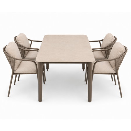 Diningset Porto Vino (dark taupe) - afbeelding 2