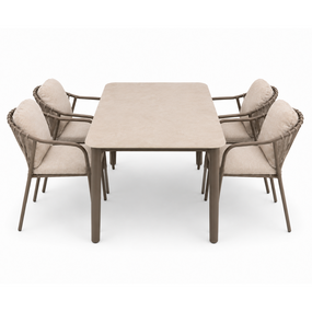 Diningset Porto Vino (dark taupe) - afbeelding 2