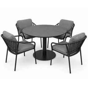 Diningset Romano Vino (antraciet) - afbeelding 2