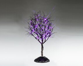 Dry Tree With Purple Lights