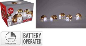 Egel set van 5sts 40 LED - afbeelding 3