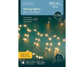 Extra dense lights L9m steady klassiek warm micro LED - afbeelding 4