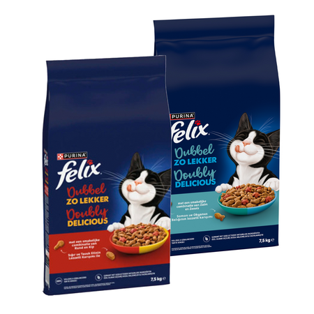 Felix droogvoer 7,5kg vanaf,