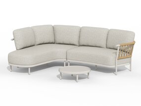 Fresca Lounge Set Creme White (left)