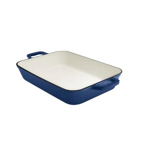 Geëmailleerde gietijzeren braadslede - 3,2 ltr. - blauw