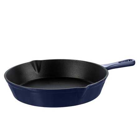 Geëmailleerde gietijzeren pan - 25 cm. - blauw