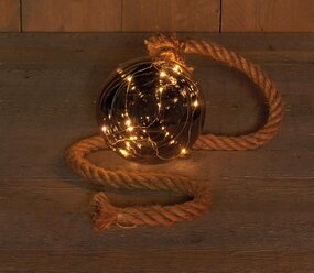 GLAZEN BAL ANTRACIET 15 CM