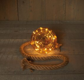 GLAZEN BOL GOUD 15 CM