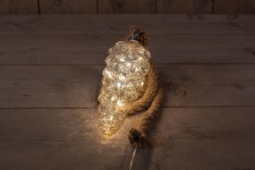 GLAZEN DENNENAPPEL GOUD