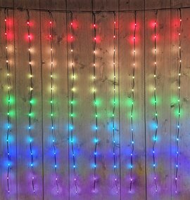 Lichtgordijn Draad LED Multi 300x140 cm