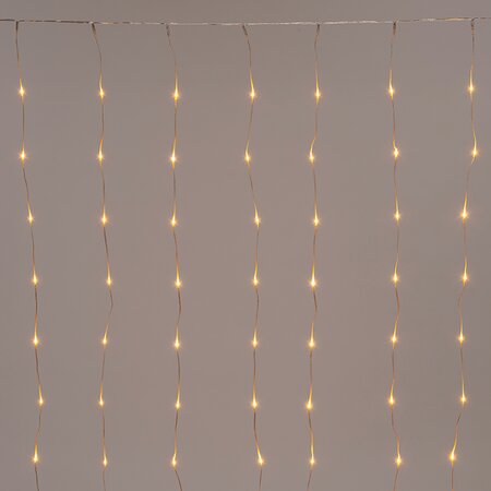 Gordijnverlichting draad transparant 100x200cm LED Classic warm - afbeelding 2