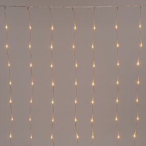 Gordijnverlichting draad transparant 100x200cm LED Classic warm - afbeelding 2