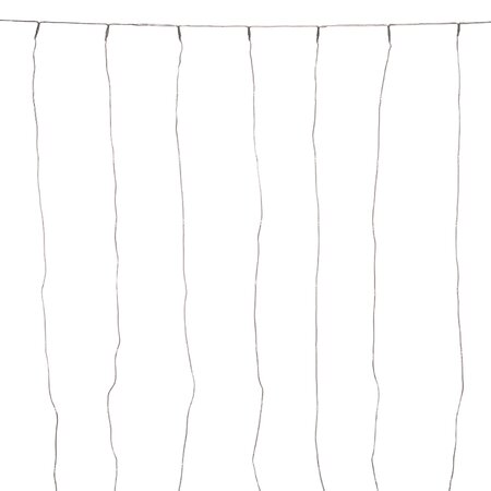 Gordijnverlichting draad transparant 200x140cm LED Classic warm - afbeelding 1