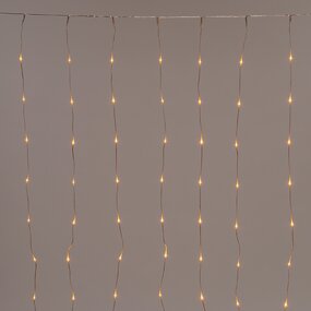 Gordijnverlichting draad transparant 200x140cm LED Classic warm - afbeelding 2