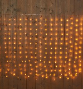 Gordijnverlichting draad transparant 200x140cm LED Classic warm - afbeelding 3