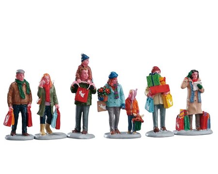 Holiday Shoppers, set van 6